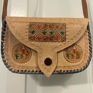 Handmade Moroccan Leather Crossbody Bag